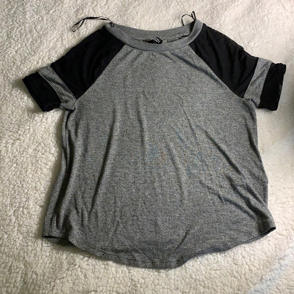 Black and grey top